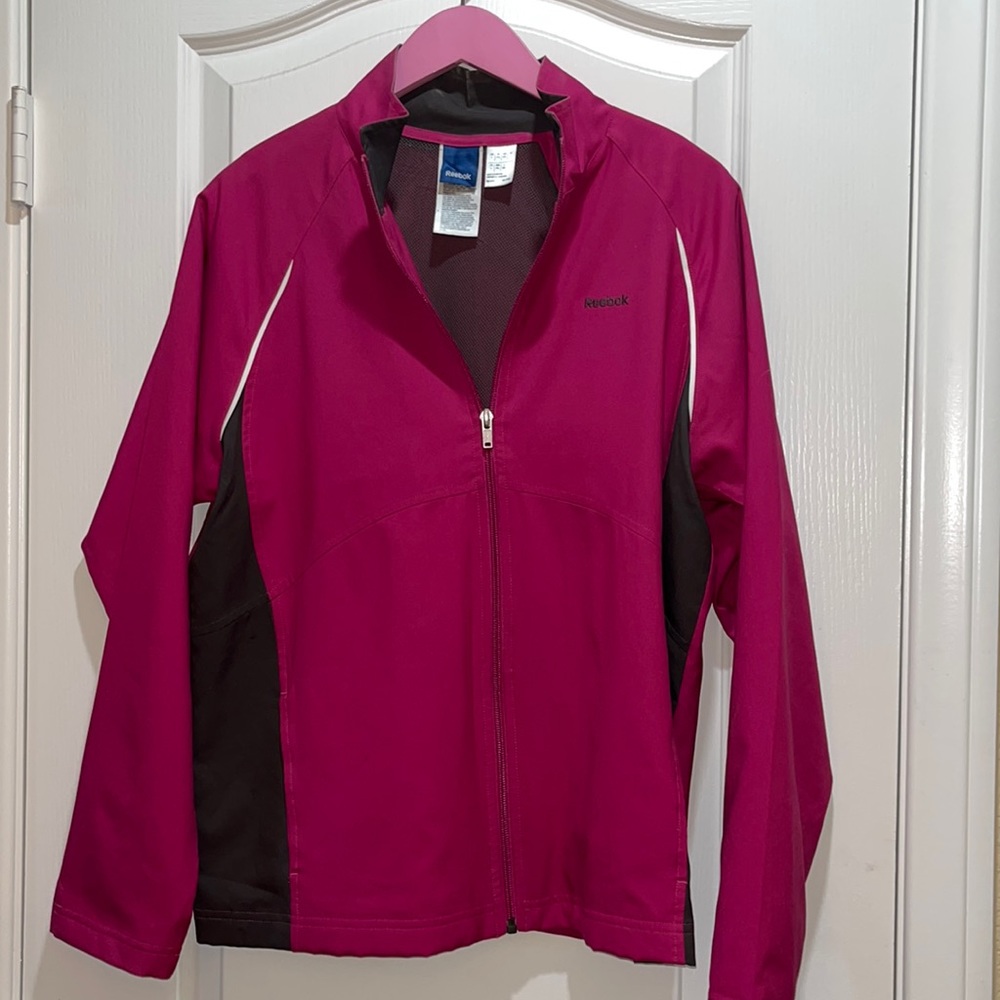 Reebok Fuchsia light Wait zip shell jacket